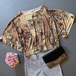 EUC CATO Half Sleeve Loose Blouse Summer Casual Shirt Tops